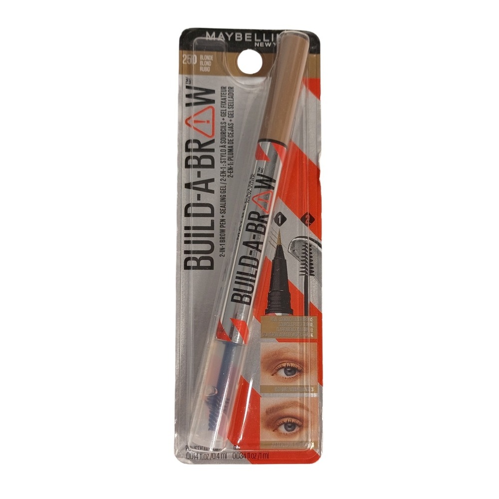 Maybelline Build-A-Brow 2-in-1 Brow Pen & Gel, 250 Blonde SEALED